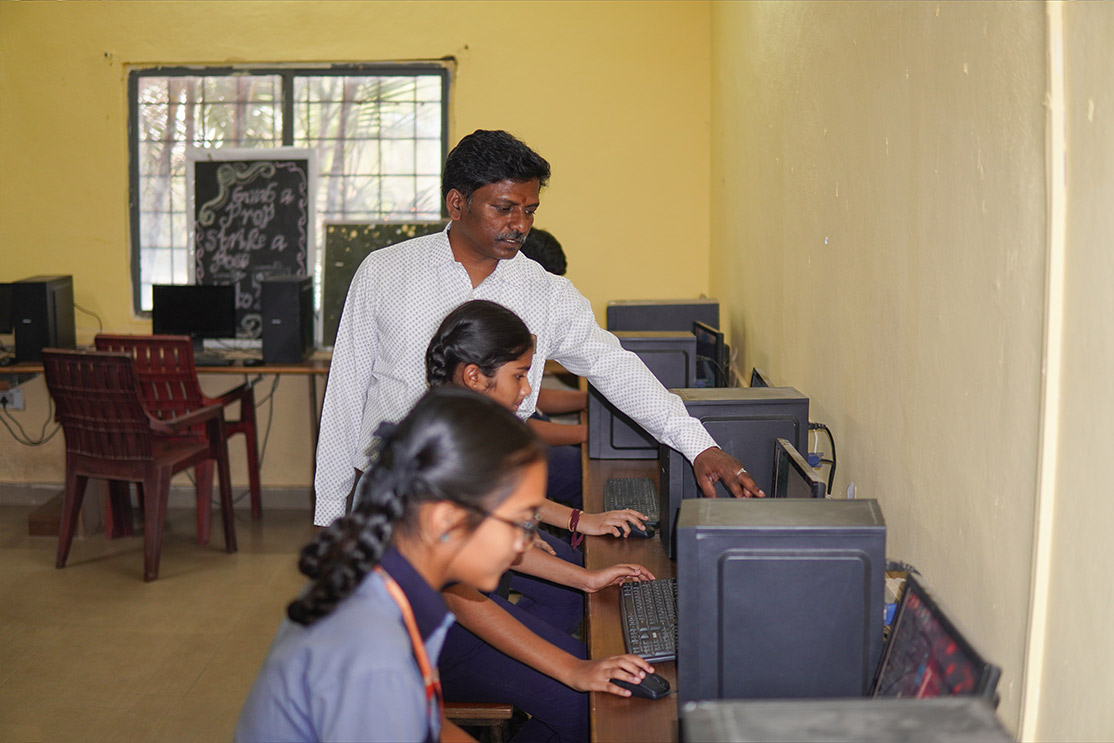 Student activity at Sanskar