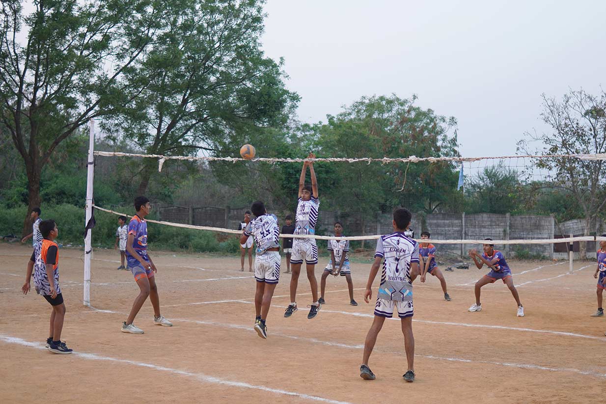 Parent submitting documents and fee payment for admission